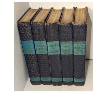 5 Antique 1927 - 32  HC Books Children of The Mountain Eagle 1st Ed Doubleday